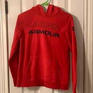 Boys Under Armour Red Hoodie